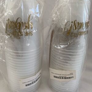 She Said yass! Plastic reusable bachelorette 40 party cups